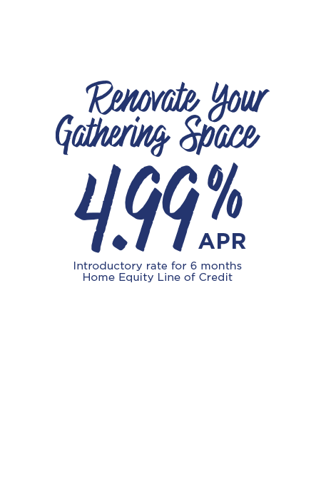 Make waves and home upgrades. 5.55% for 5 months with a home equity line of credit.